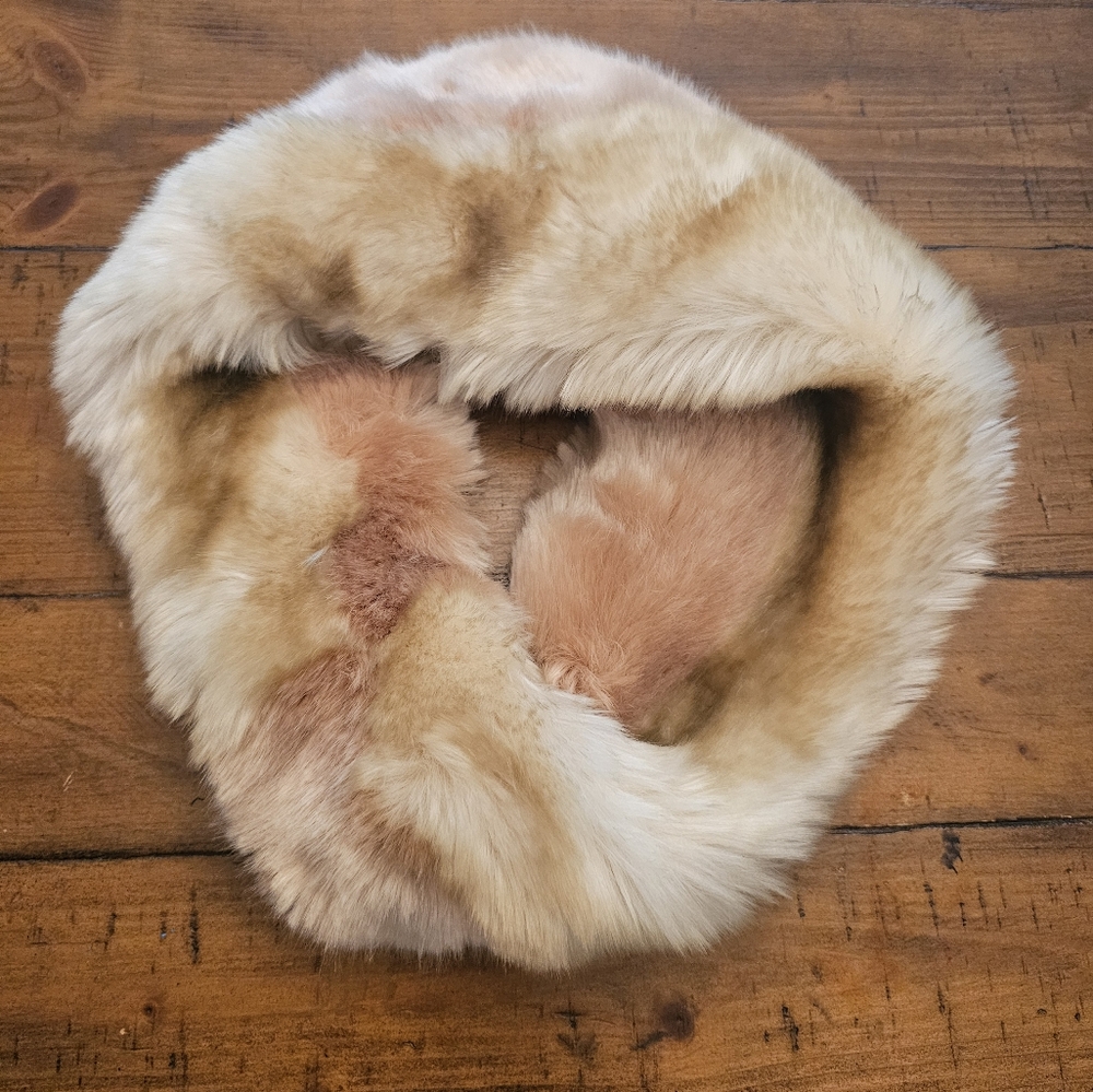 Anthropologie faux fur infinity neck scarf